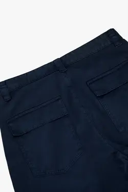 شلوار کتان مردانه سرمه ای زارا