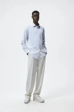 پیراهن رسمی مردانه آبی زارا