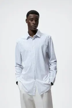 پیراهن رسمی مردانه آبی زارا