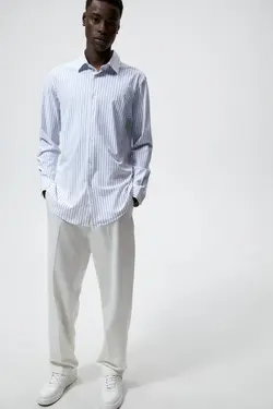 پیراهن رسمی مردانه آبی زارا