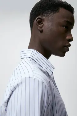 پیراهن رسمی مردانه آبی زارا