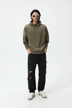 پلیور مردانه خاکی زارا