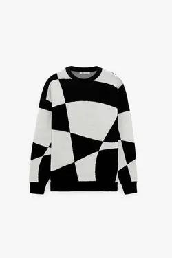 پلیور مردانه سفید زارا