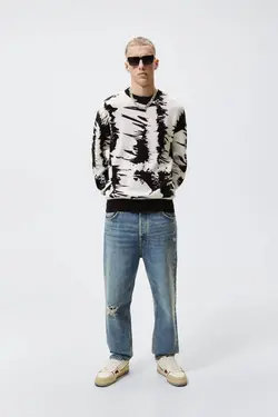 پلیور مردانه مشکی زارا