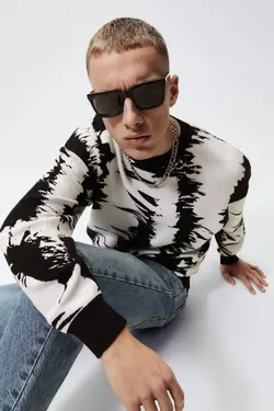 پلیور مردانه مشکی زارا