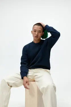 پلیور مردانه سرمه ای زارا