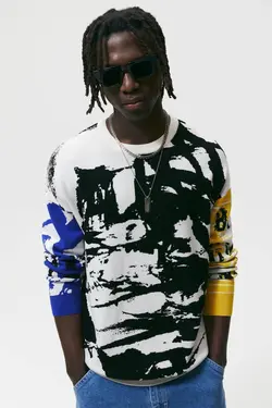 پلیور مردانه سفید زارا