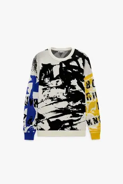 پلیور مردانه سفید زارا