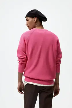 پلیور مردانه صورتی زارا