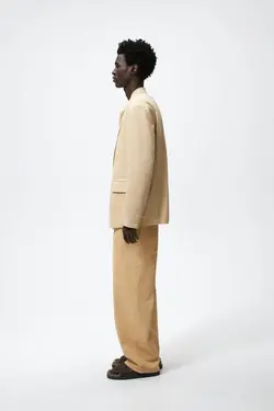 کت بلیزر مردانه بژ زارا