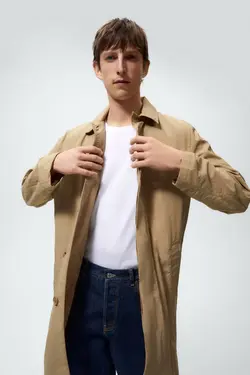 بارانی مردانه بژ زارا