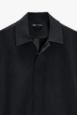 بارانی مردانه مشکی زارا