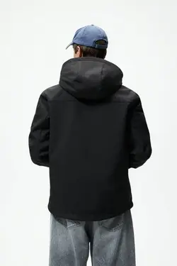 کاپشن خلبانی مردانه مشکی زارا