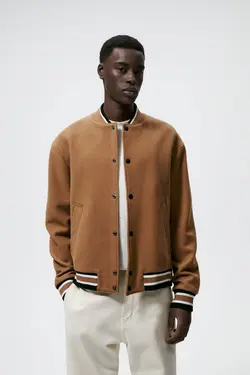 کاپشن خلبانی مردانه بژ زارا