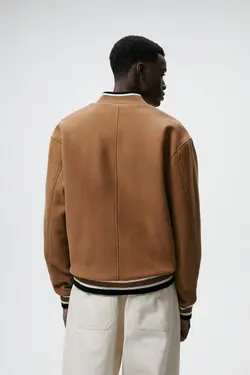 کاپشن خلبانی مردانه بژ زارا