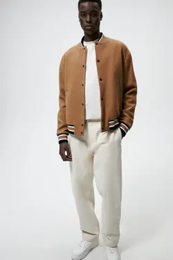 کاپشن خلبانی مردانه بژ زارا