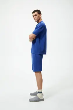 شلوارک مردانه آبی زارا