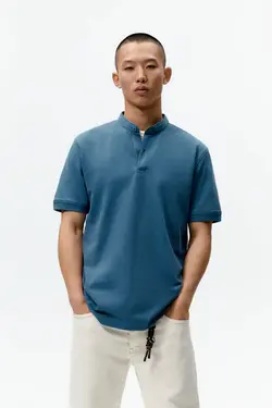 پولوشرت مردانه آبی زارا