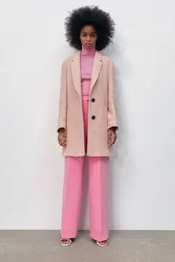 پالتو زنانه صورتی زارا