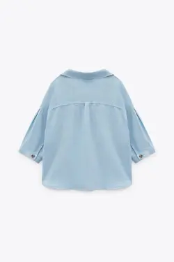 شومیز زنانه آبی زارا