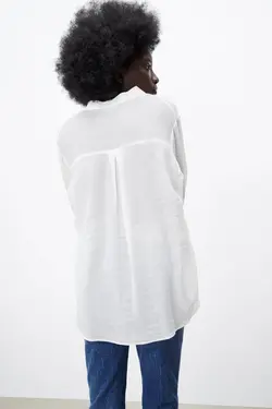 شومیز زنانه سفید زارا