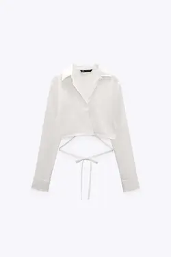 شومیز زنانه سفید زارا