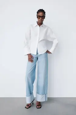 شومیز زنانه سفید زارا