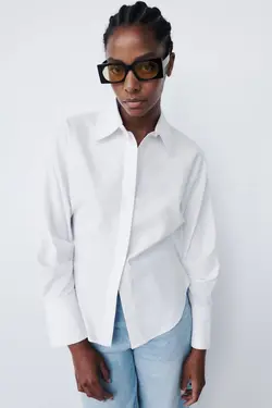 شومیز زنانه سفید زارا