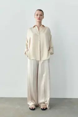 شومیز زنانه بژ زارا