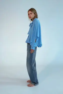 بلوز زنانه آبی زارا