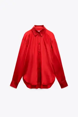 بلوز زنانه قرمز زارا