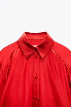 بلوز زنانه قرمز زارا