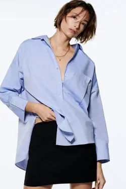 شومیز زنانه آبی زارا