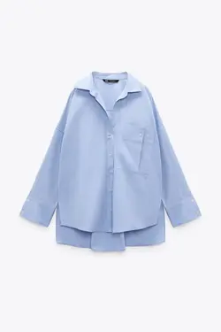 شومیز زنانه آبی زارا