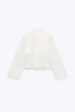 بلوز زنانه سفید زارا