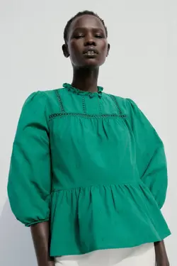 بلوز زنانه سبز زارا
