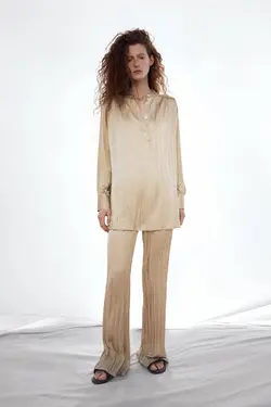 بلوز زنانه خاکستری زارا