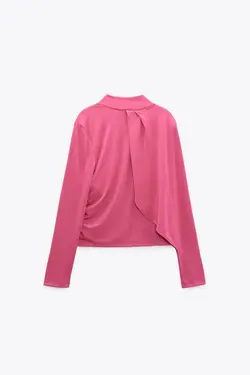 بلوز زنانه سرخابی زارا