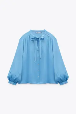 بلوز زنانه آبی زارا