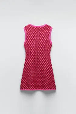 پیراهن کوتاه زنانه صورتی زارا