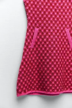 پیراهن کوتاه زنانه صورتی زارا