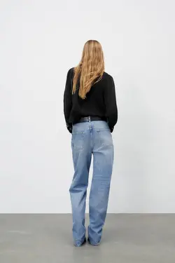 بلوز آبی زنانه مشکی زارا