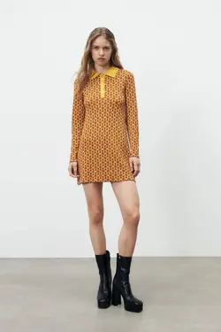 پیراهن کوتاه زنانه چند رنگ زارا