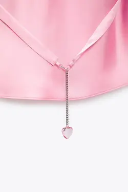 پیراهن کوتاه زنانه صورتی زارا