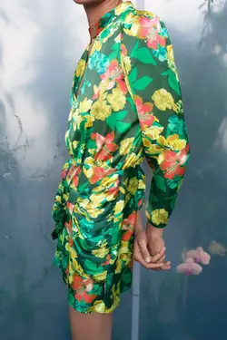 پیراهن کوتاه زنانه چند رنگ زارا