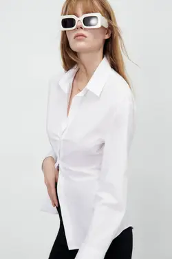 شومیز زنانه سفید زارا