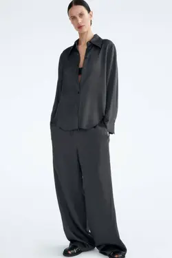 بلوز زنانه خاکستری زارا