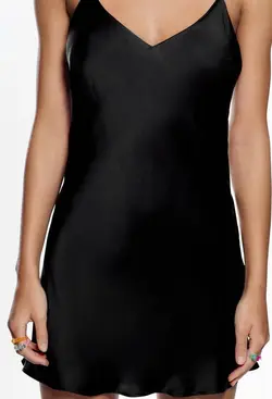 پیراهن کوتاه زنانه مشکی زارا