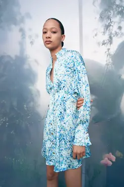 پیراهن کوتاه زنانه چند رنگ زارا