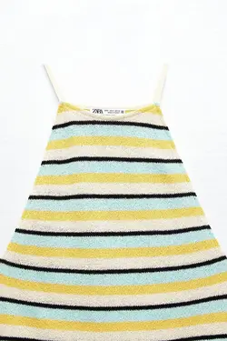 پیراهن کوتاه زنانه چند رنگ زارا